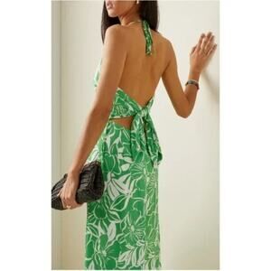 NWT Faithfull the Brand Taormina El Marsa Print Midi Dress Tropical Size 8